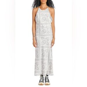 En Saison Bandana Print Halter Neck Dress
